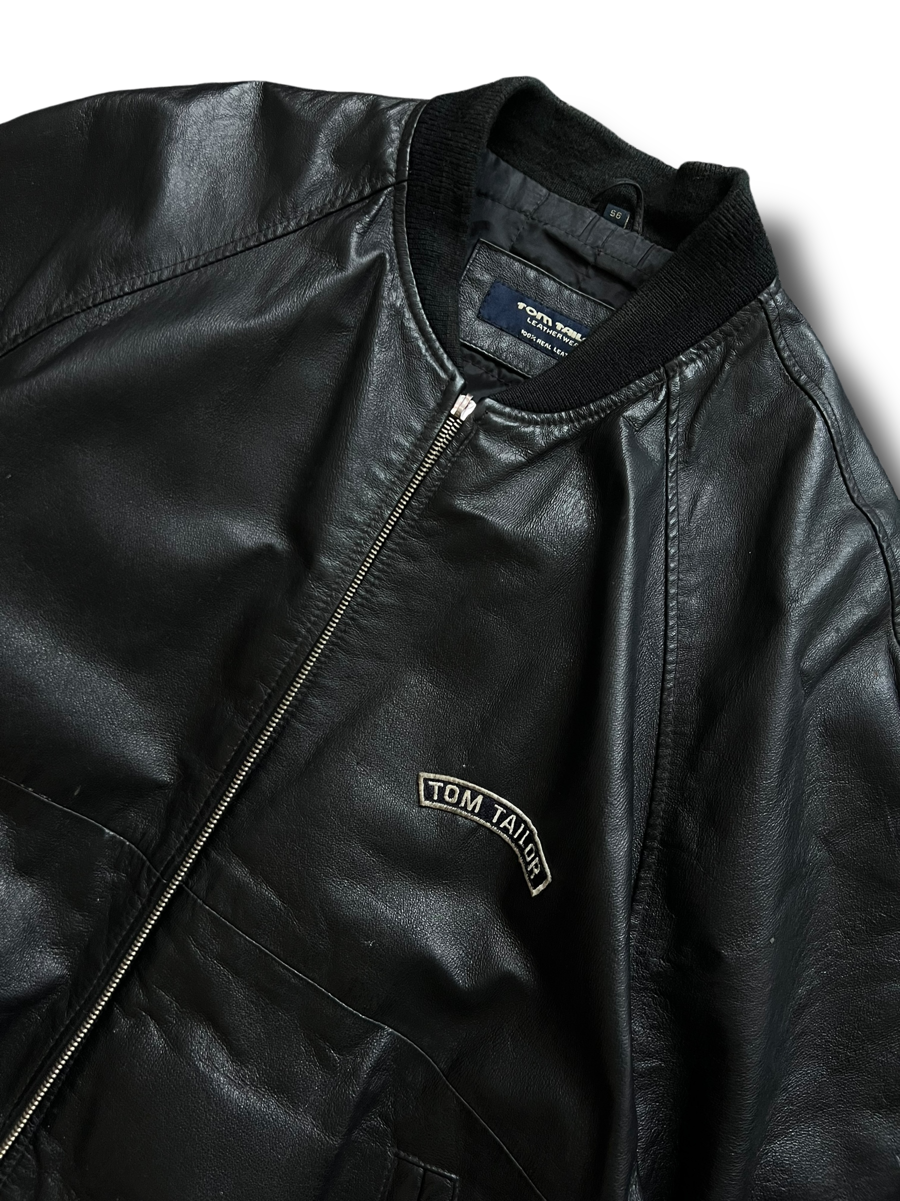 Vintage heavy real leather Tom Taylor kožená bunda