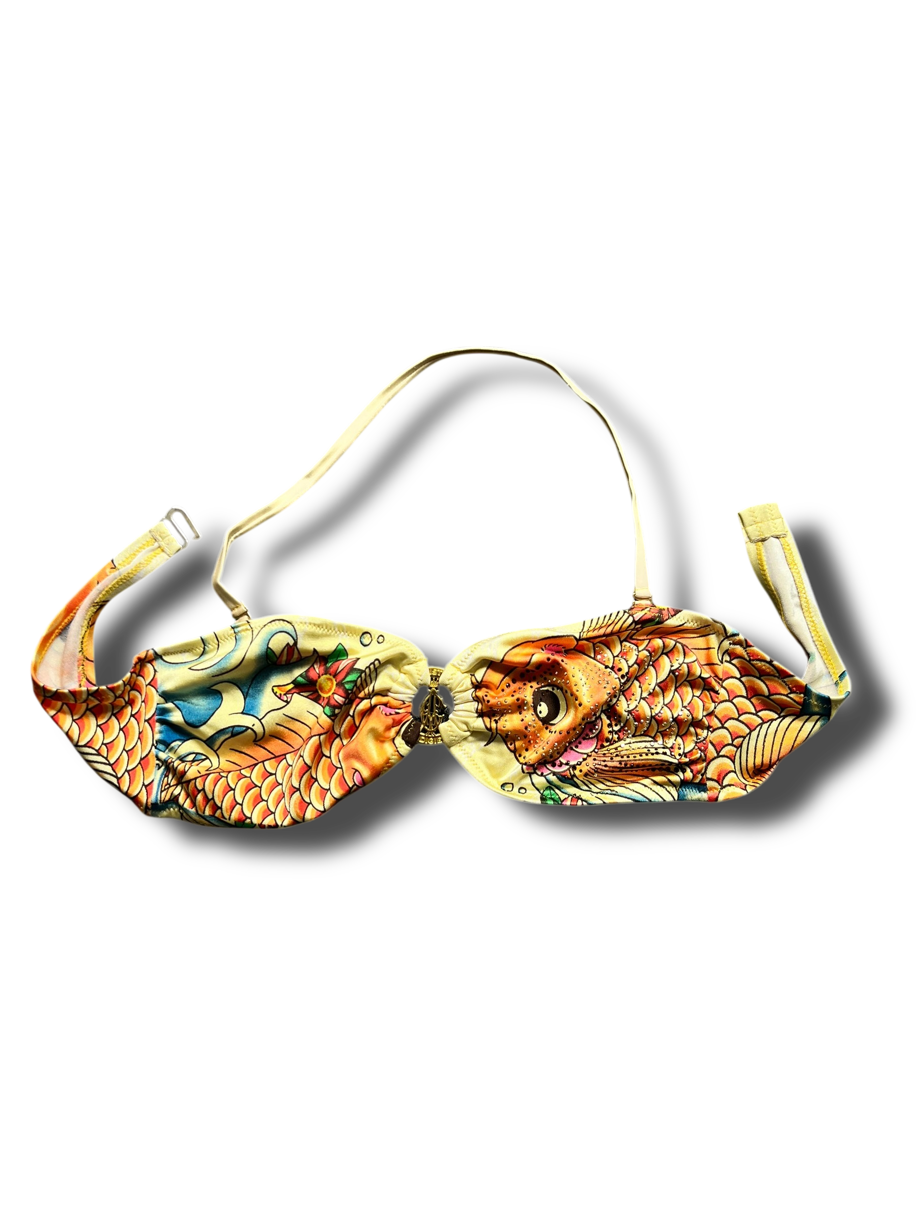 Y2k Christian Audiger plavkový vršek