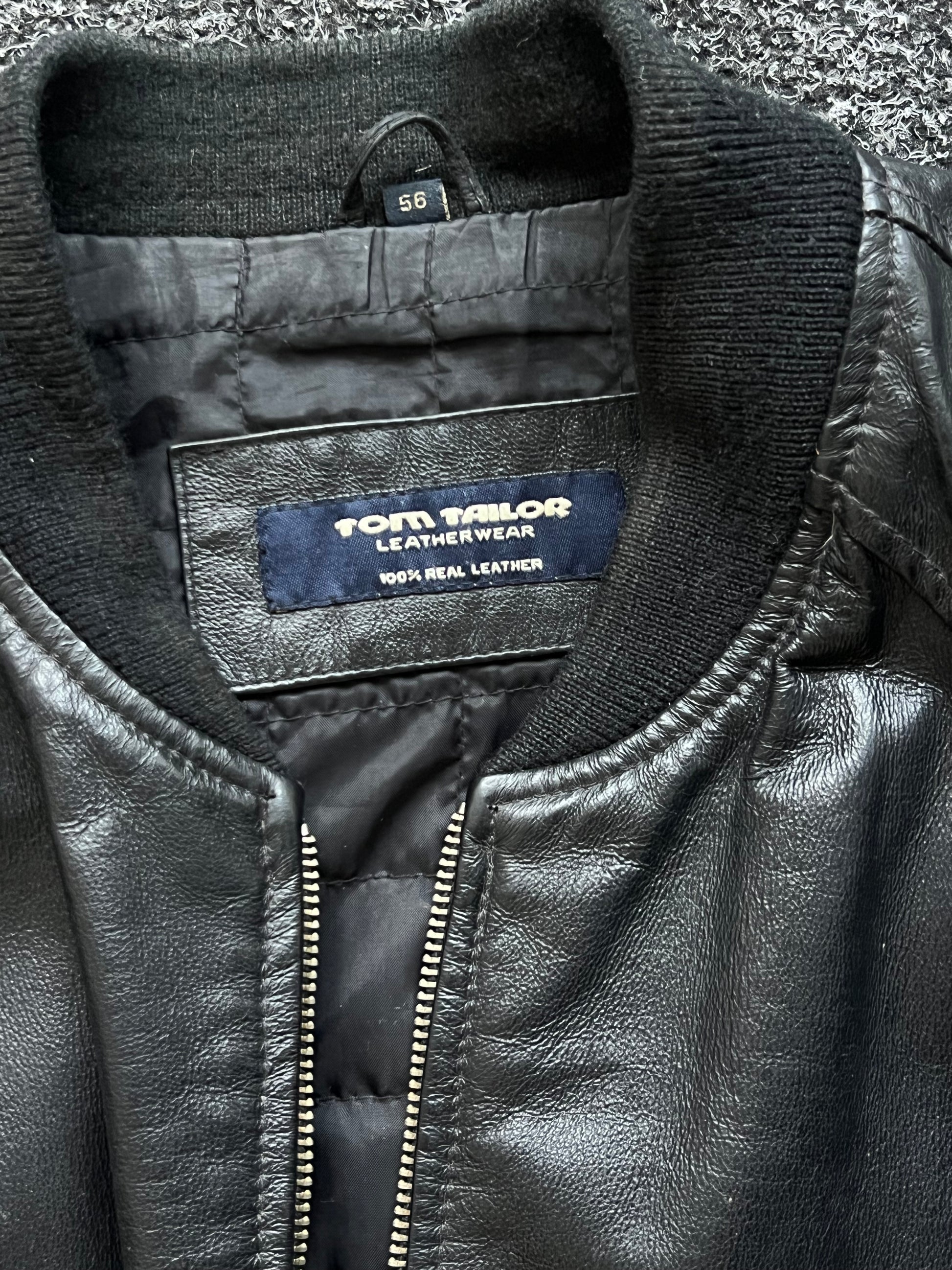 Vintage heavy real leather Tom Taylor kožená bunda