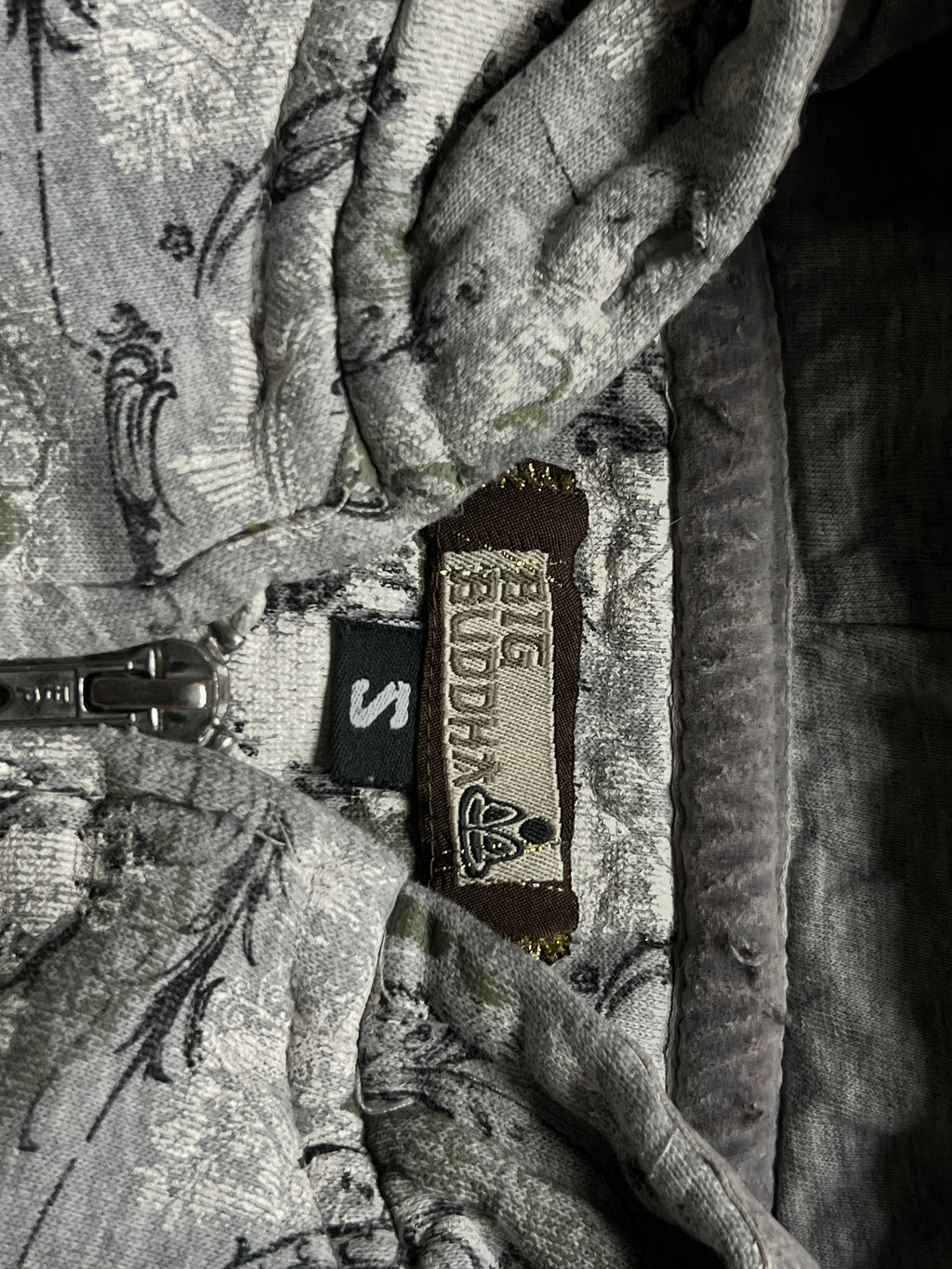 Vintage 00s Y2k Big budha mikina