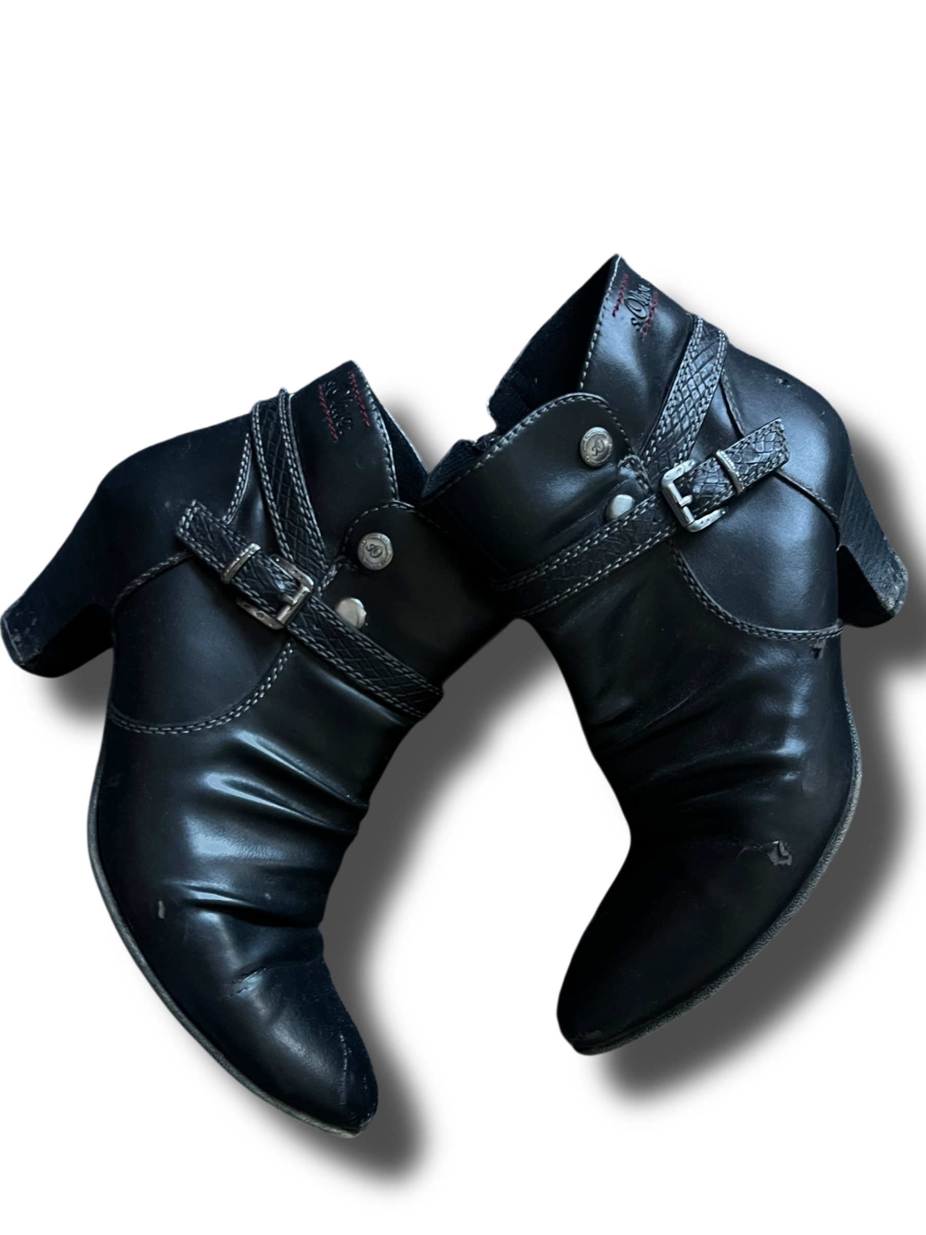 Vintage leather Oliver kozačky