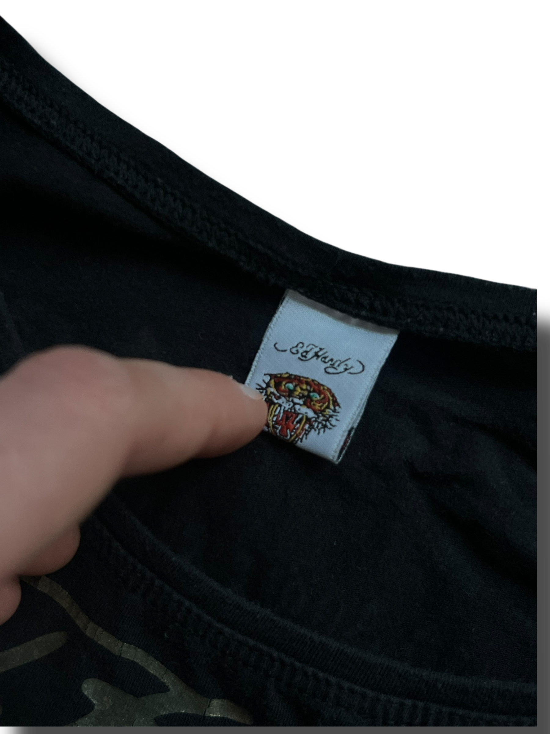 Vintage Y2k Ed Hardy graphic top