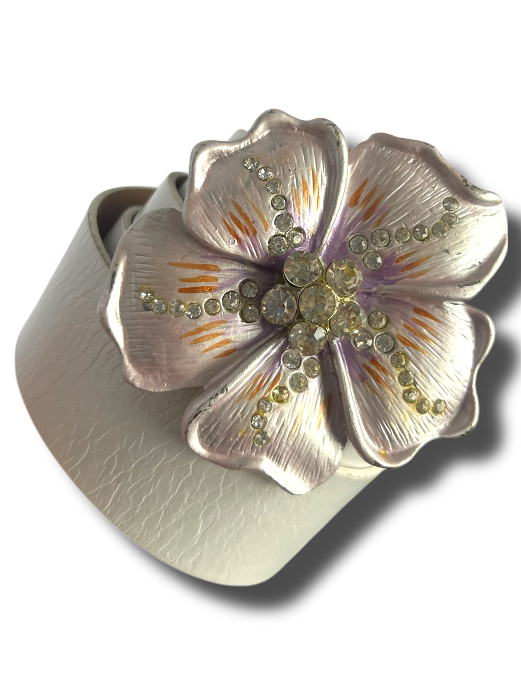 Vintage 00s Y2k flower pásek