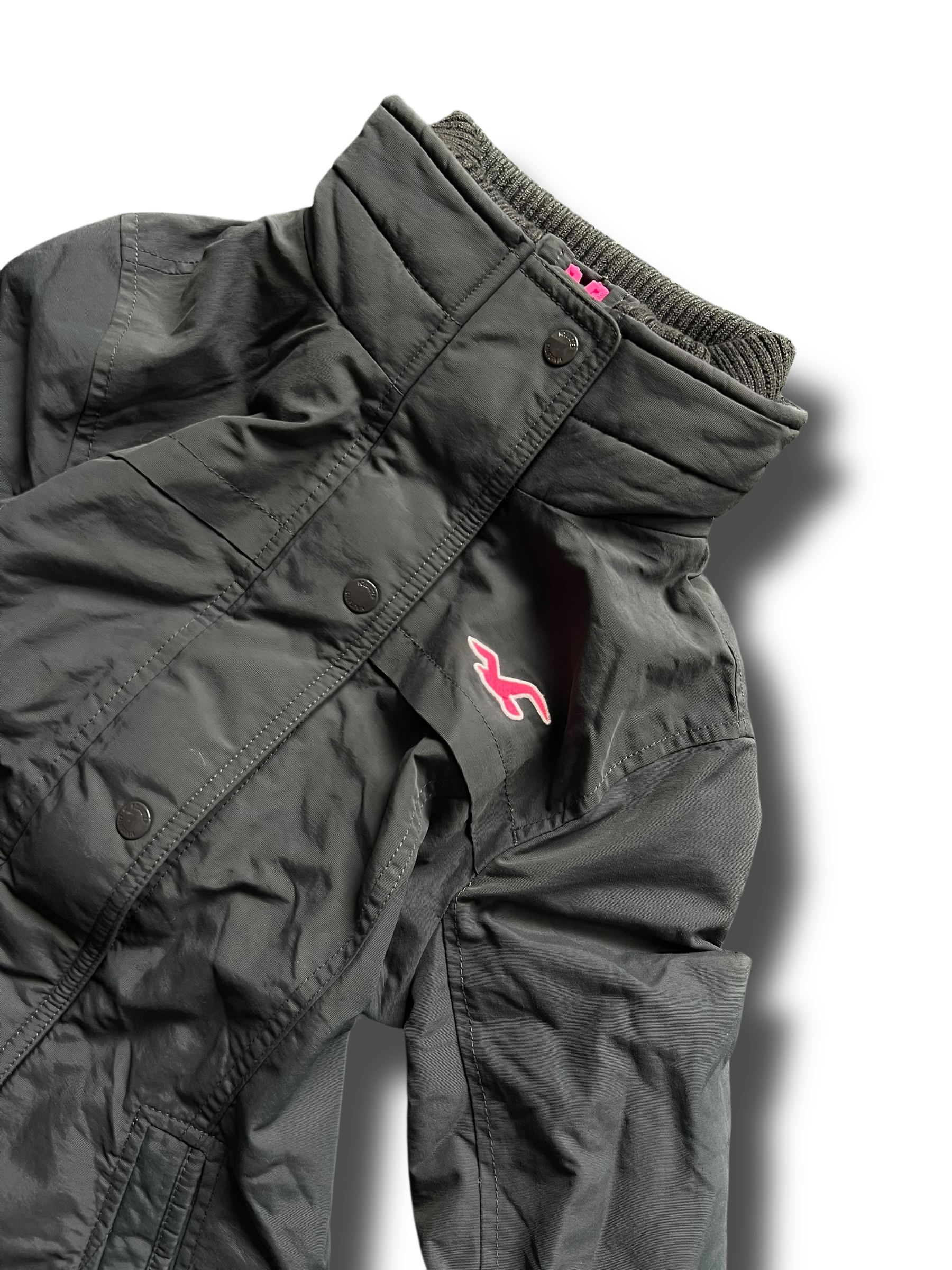 Zimní cropped Hollister bunda