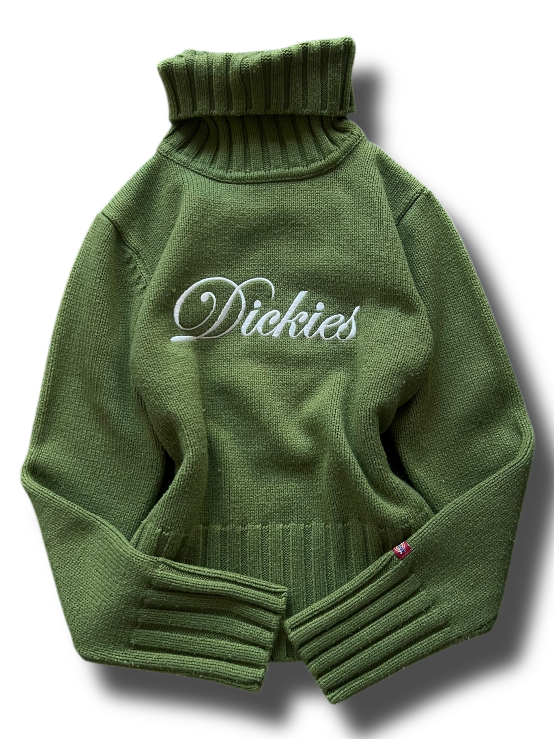 Vintage 90s girly khaki Dickies cropped svetr