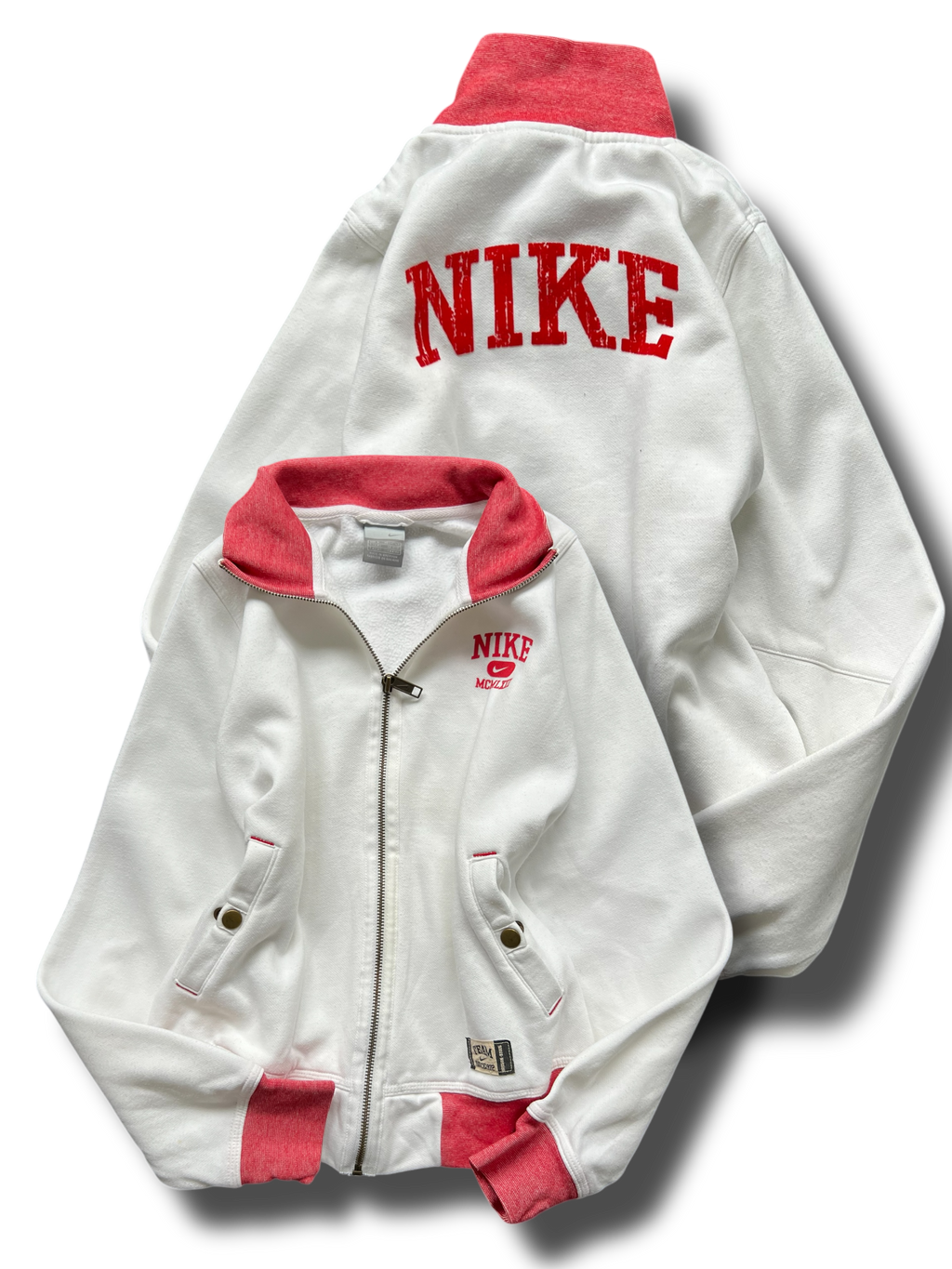 Vintage 2000s Y2k girly cropped Nike zipper