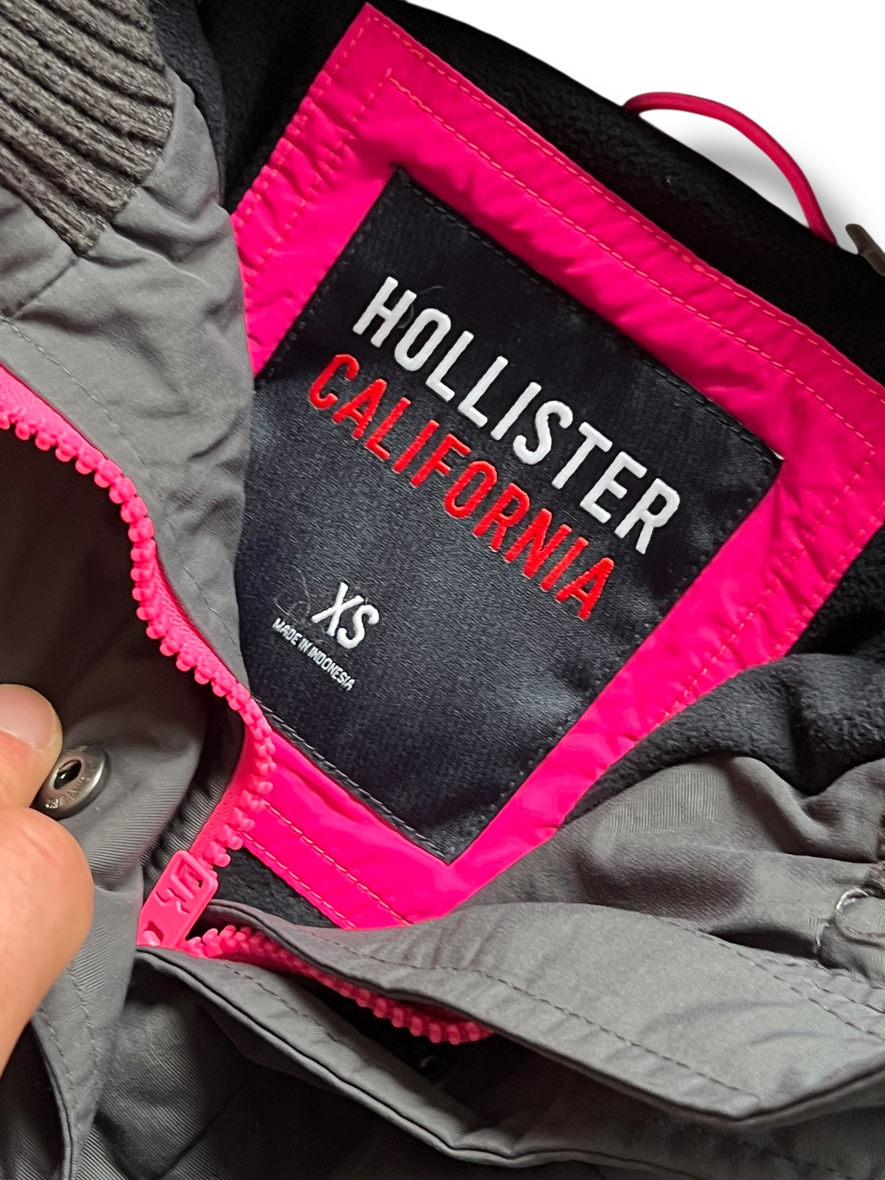 Zimní cropped Hollister bunda