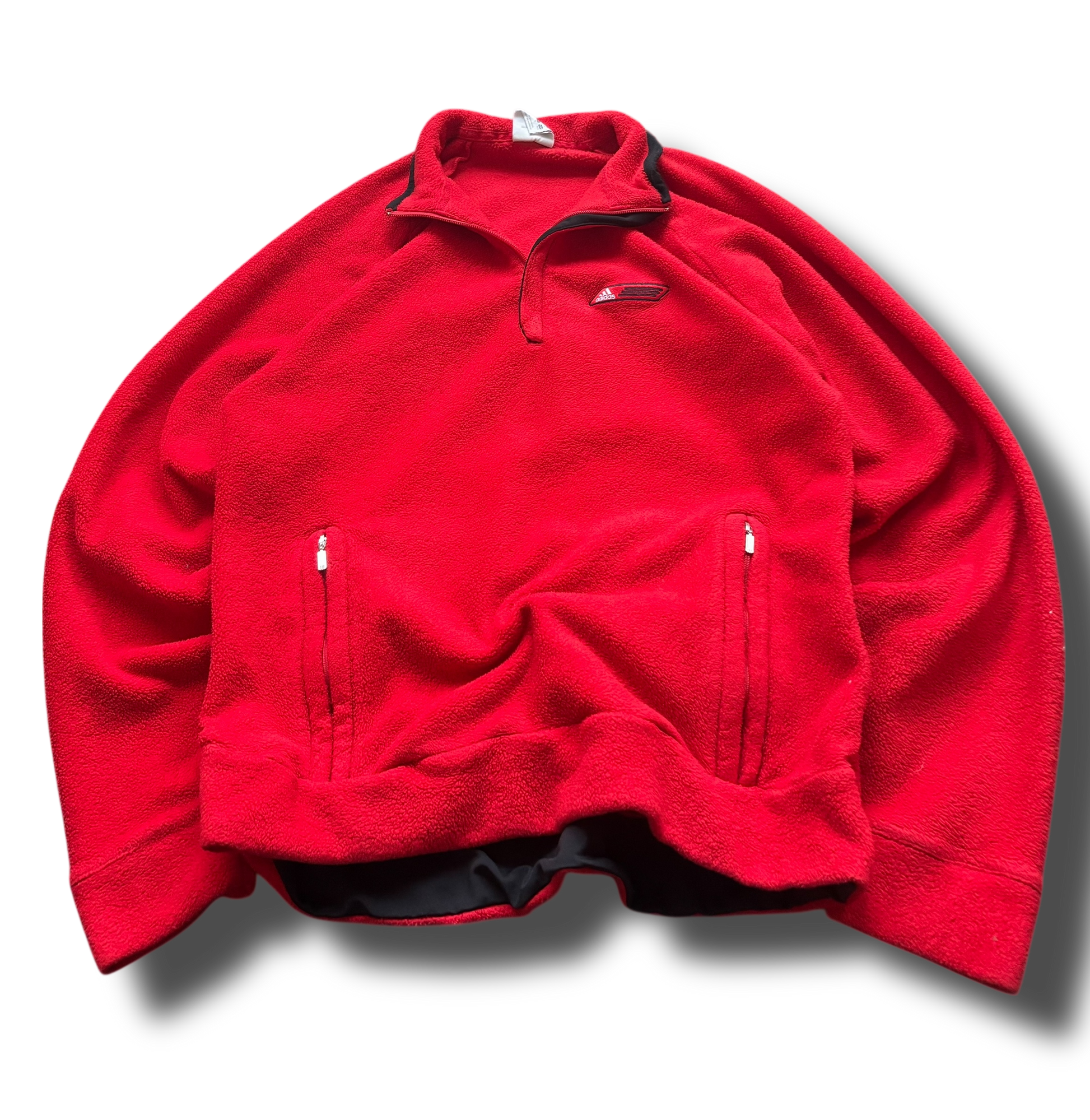 Vintage Adidas 2000s fleecová mikina na zip