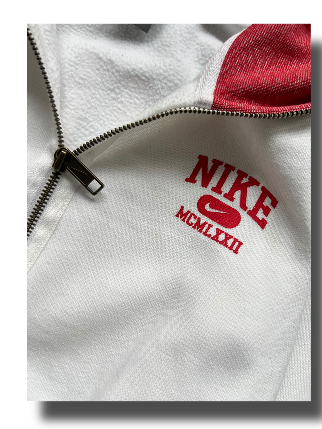 Vintage 2000s Y2k girly cropped Nike zipper