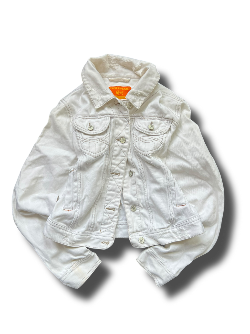 Vintage Fishbone cropnutá džíska