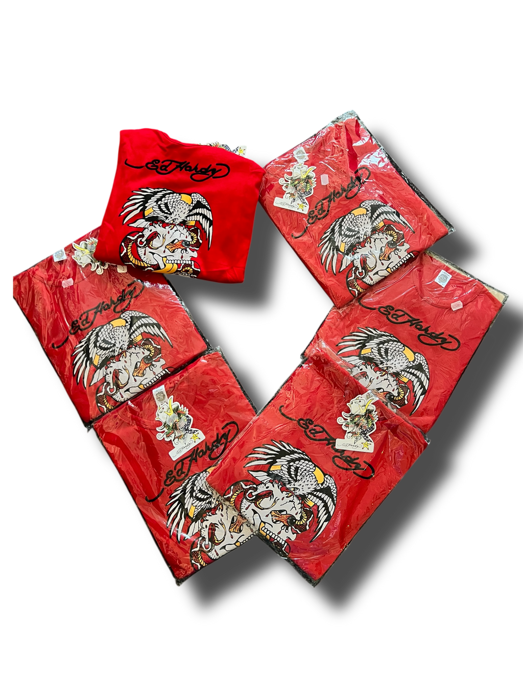 Červený Ed Hardy longsleeve