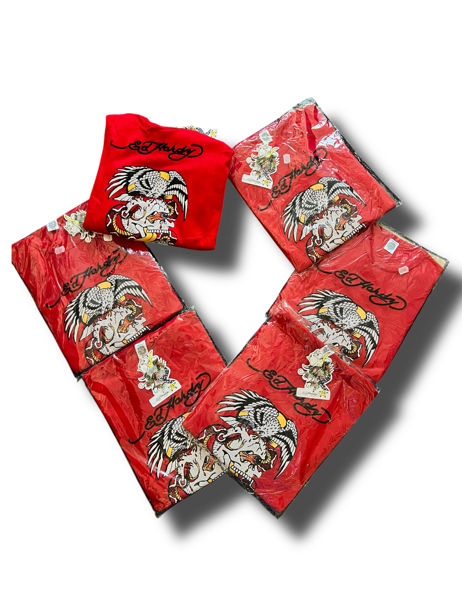 Červený Ed Hardy longsleeve