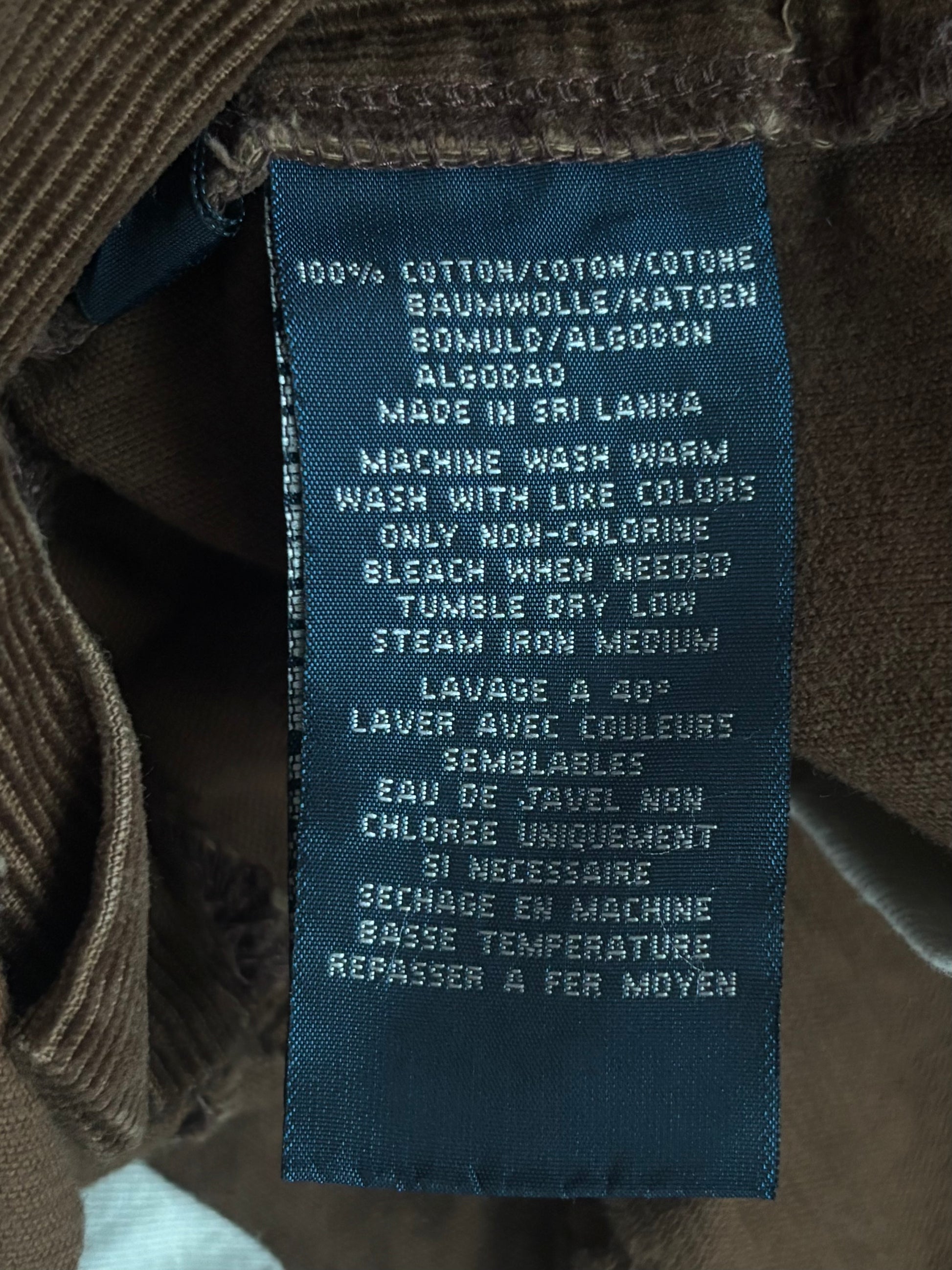 Vintage Polo Ralph Lauren manšestrové kalhoty