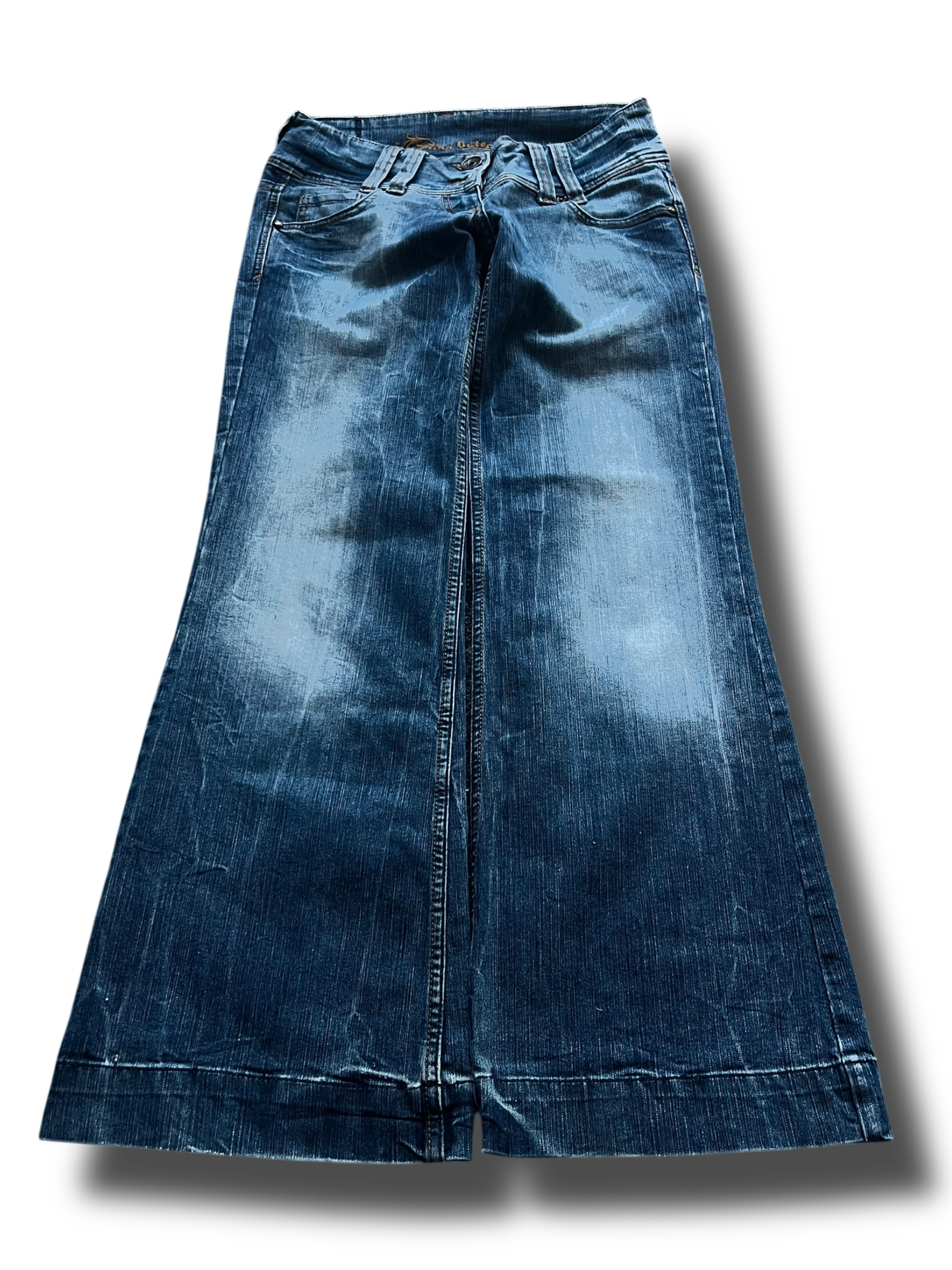 Vintage 00s Y2K girly bootcut blind date washed jeans