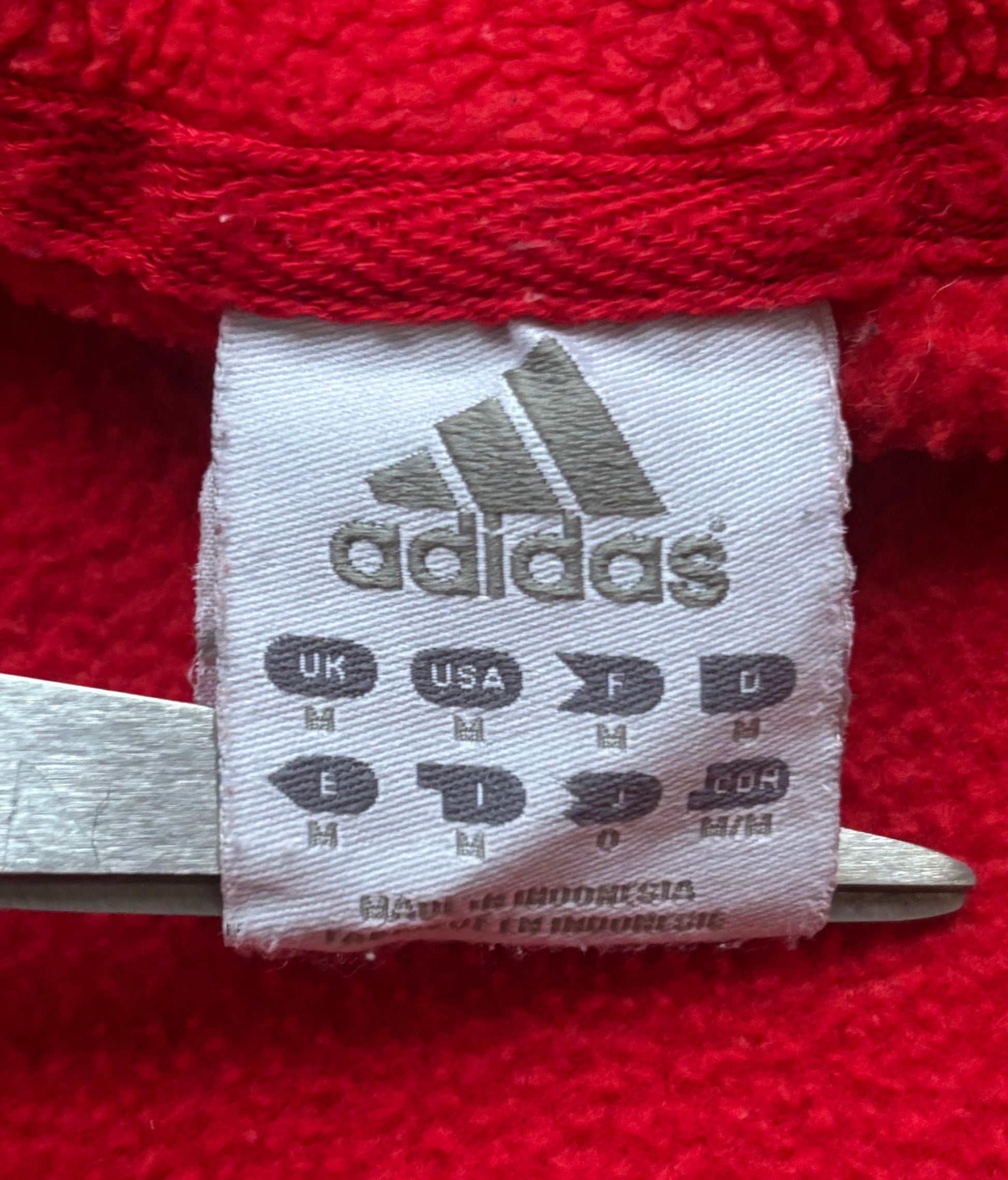 Vintage Adidas 2000s fleecová mikina na zip