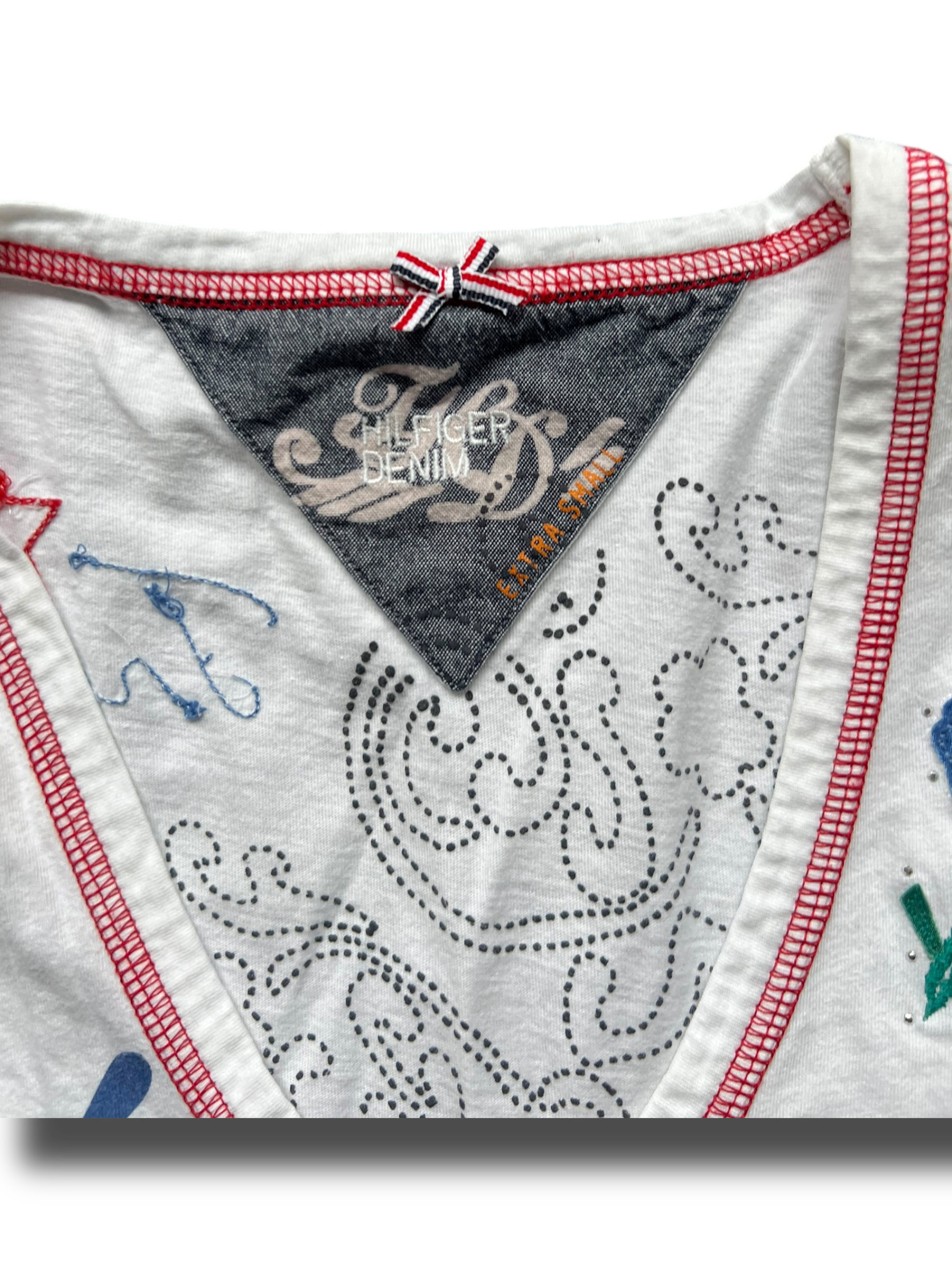 Vintage 00s Y2K girly Tommy hilfinger top