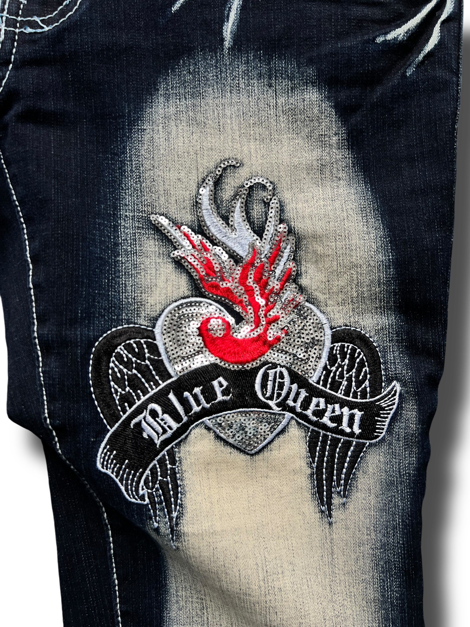 Y2k Japan style bootcut dámské jeany