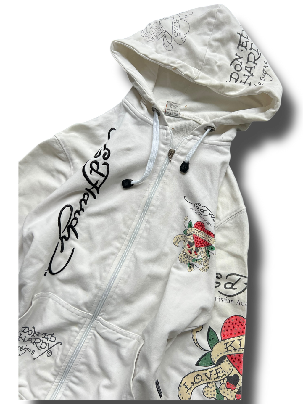 Vintage rare girly graphic Ed Hardy mikina