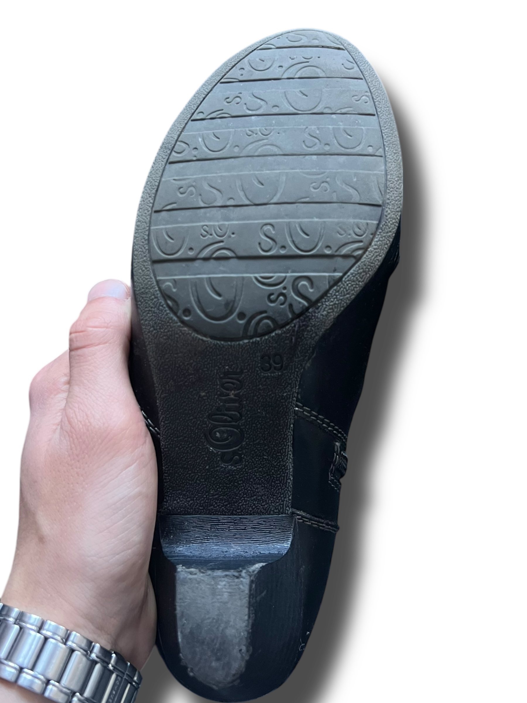 Vintage leather Oliver kozačky