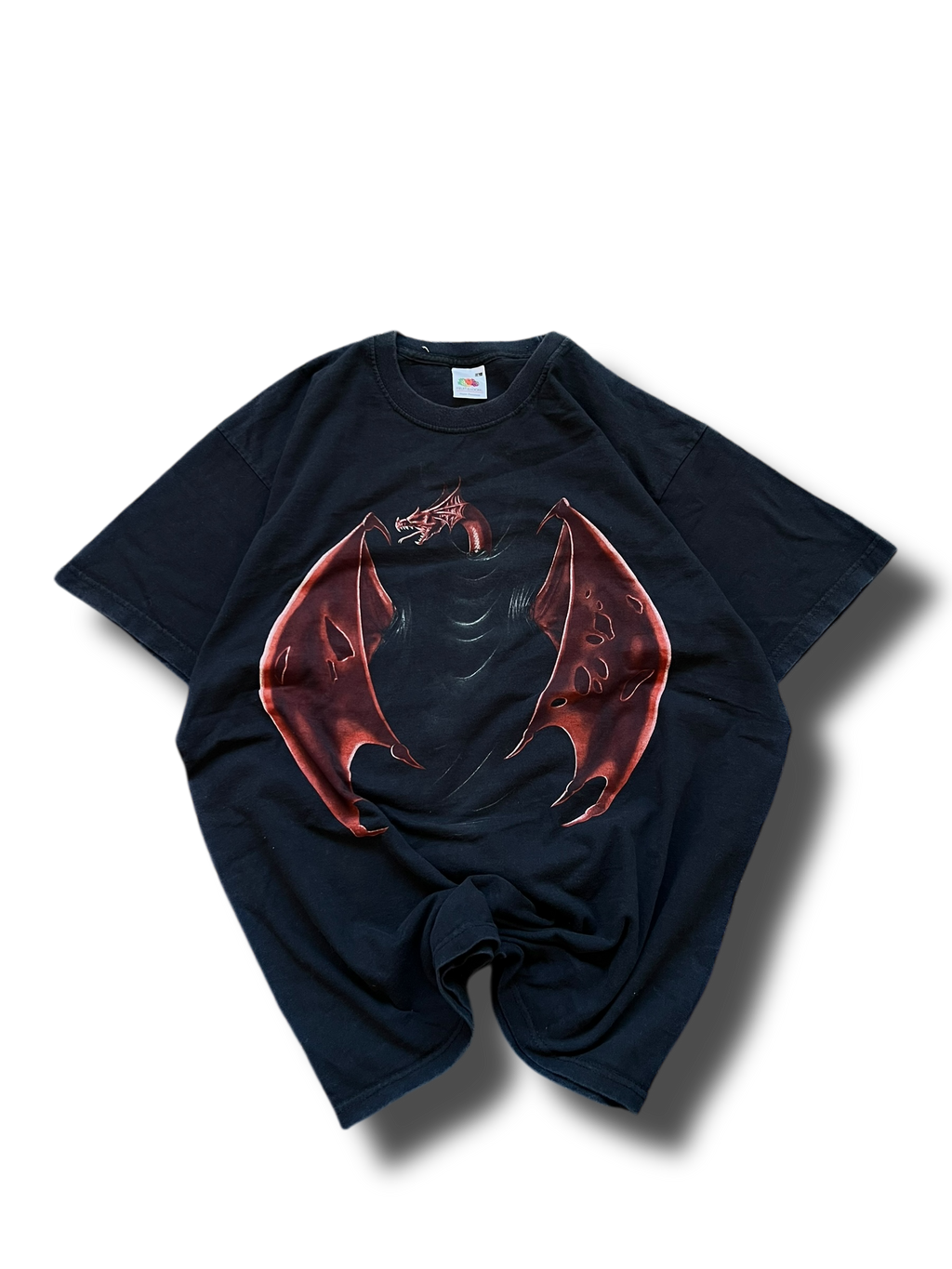 Vintage graphic fruit of the loom dragon triko