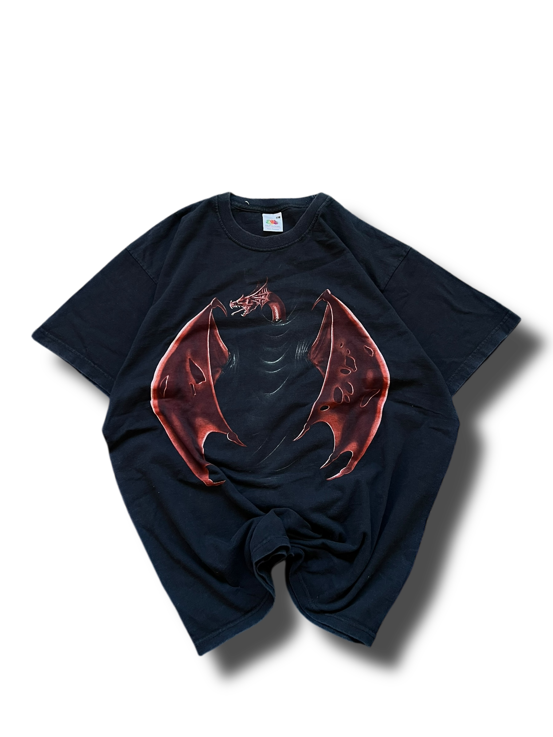 Vintage graphic fruit of the loom dragon triko