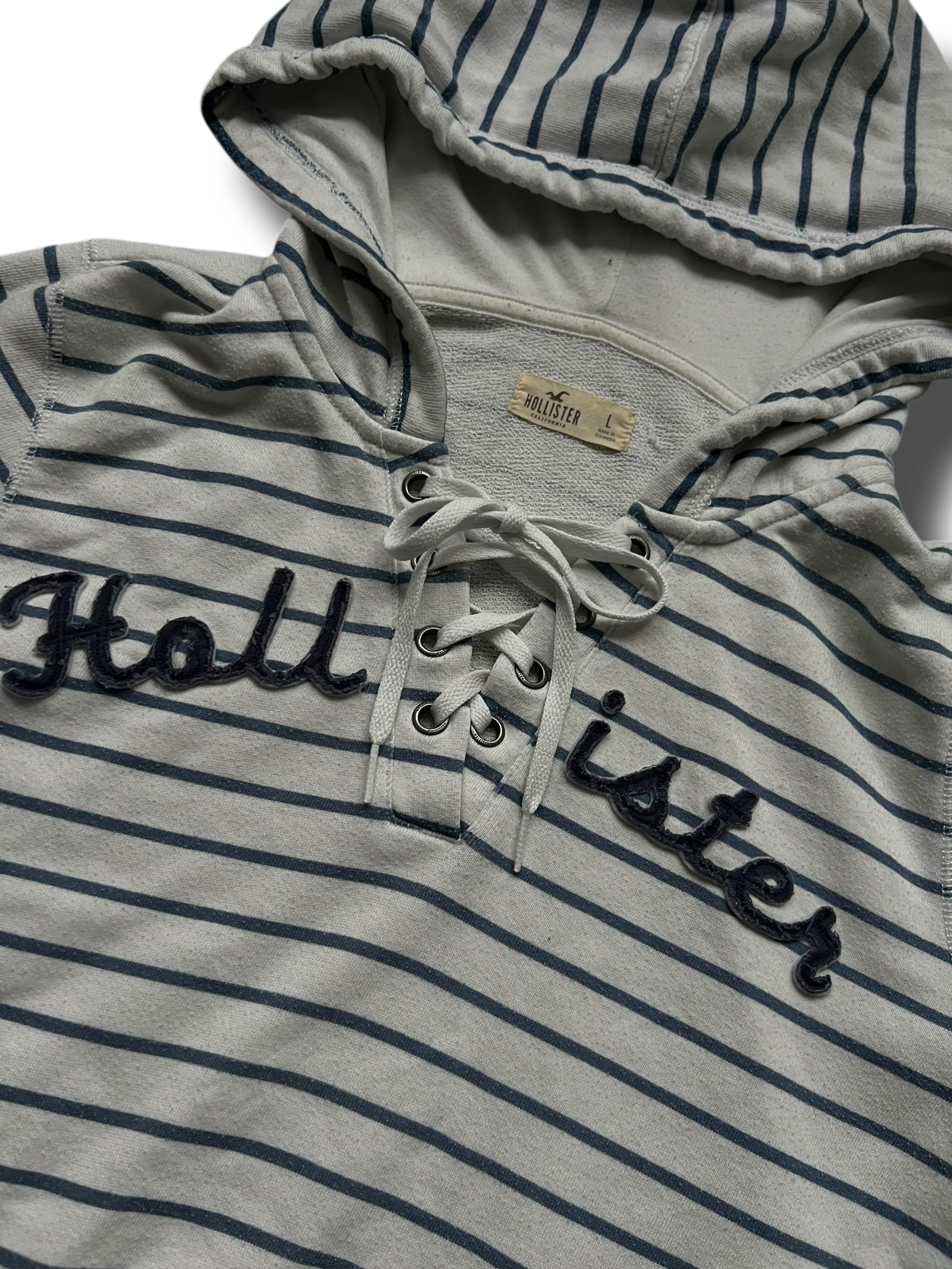 Vintage Y2k striped Hollister mikina