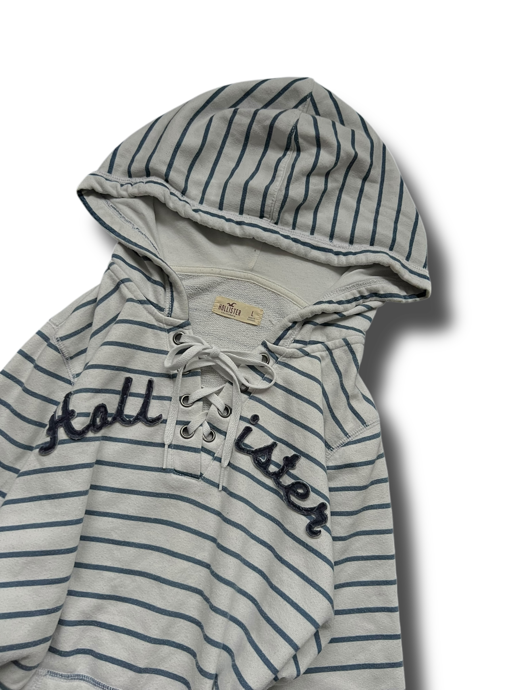 Vintage Y2k striped Hollister mikina