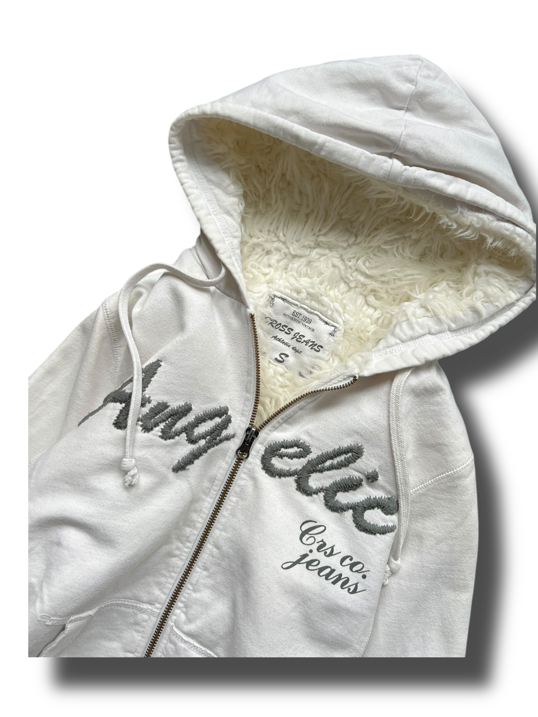 Vintage rare heavy Y2k girly furry mikina s kožíškem