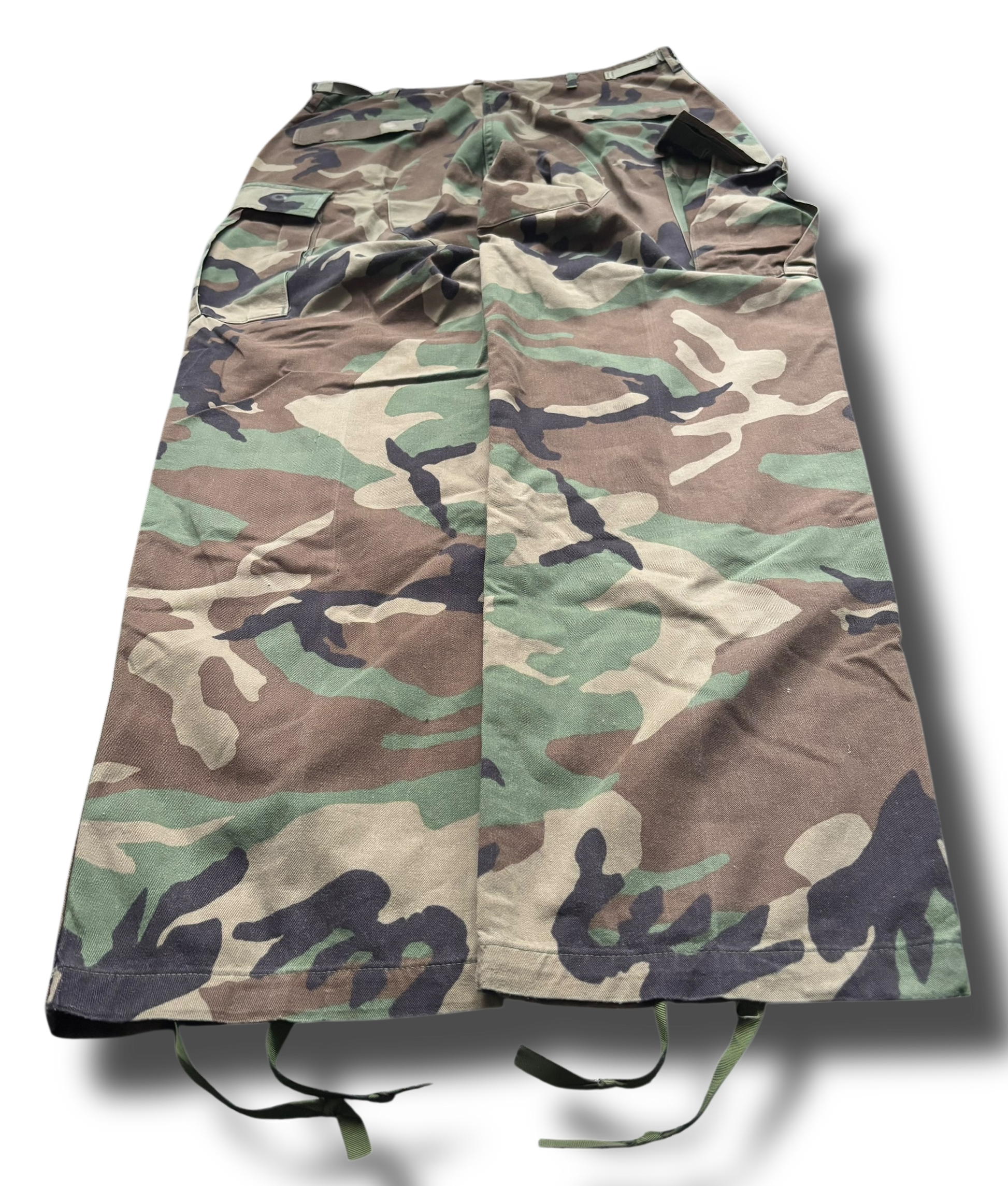Y2K baggy camo maskáčové kalhoty