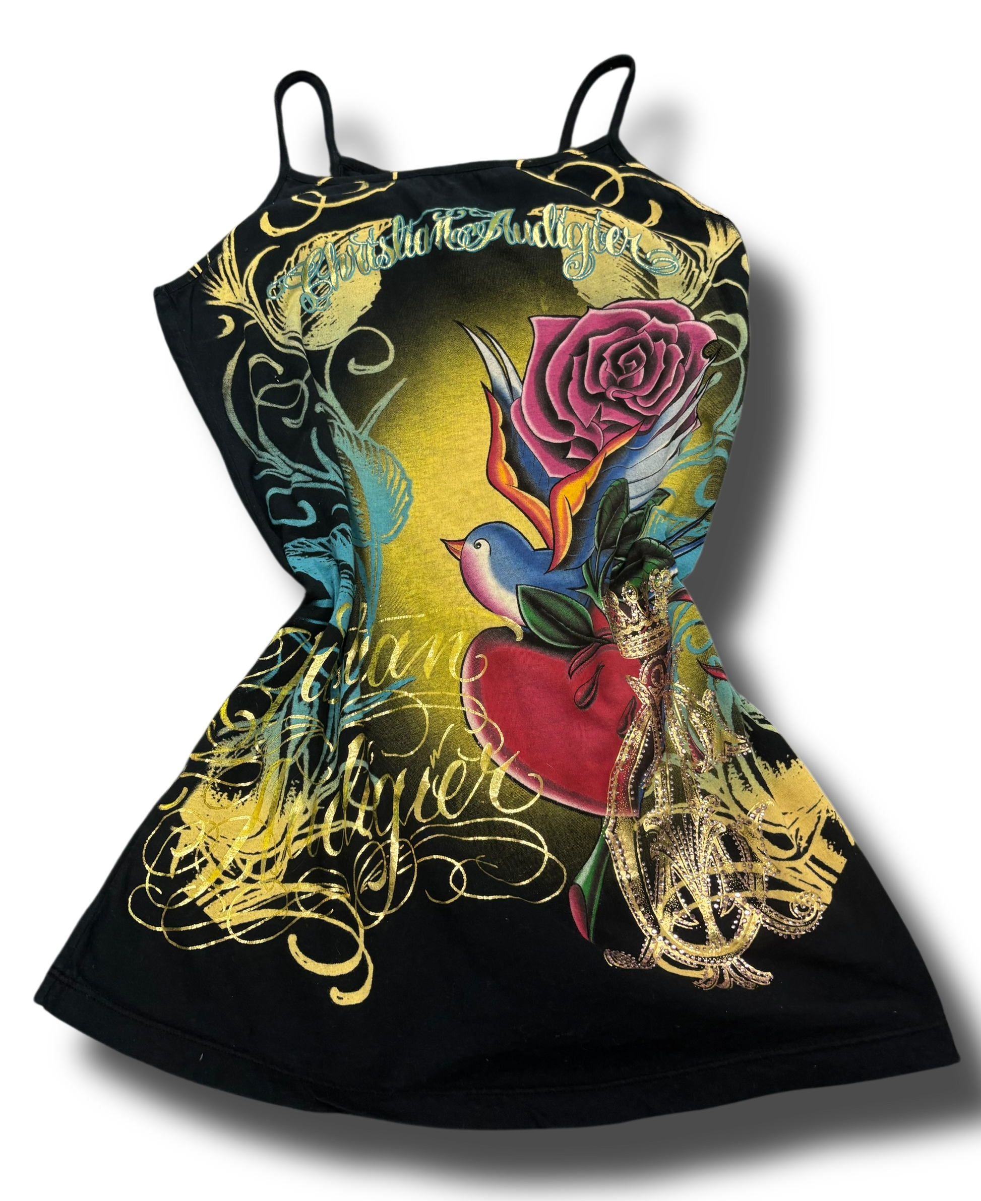 Vintage Y2K rare Christian Audigier šaty