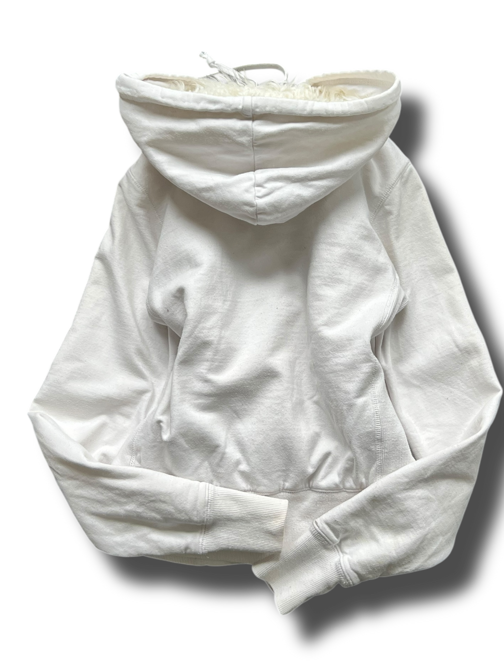 Vintage rare heavy Y2k girly furry mikina s kožíškem