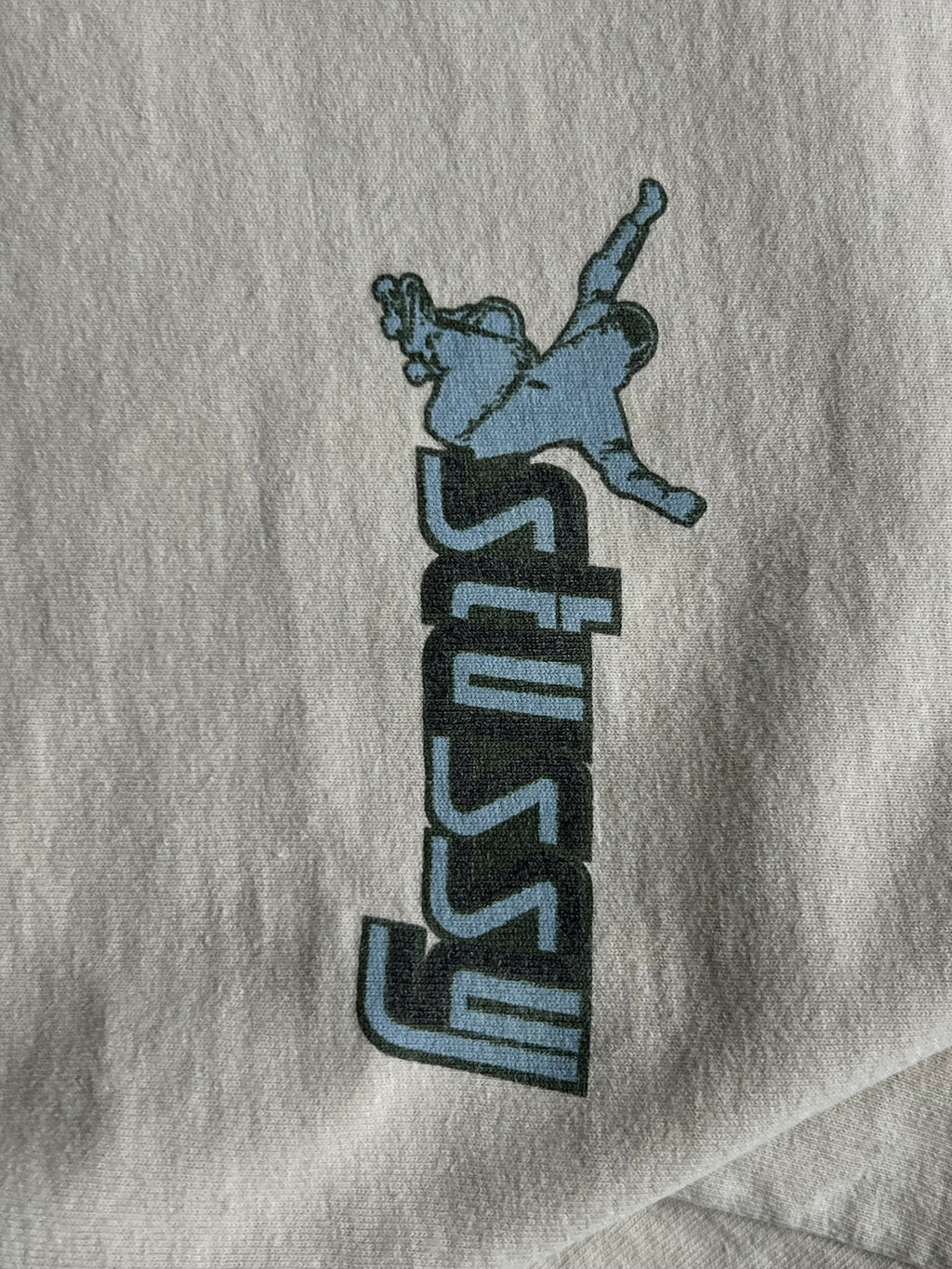 Vintage rare 90s single stiched made in USA graphic Stussy triko