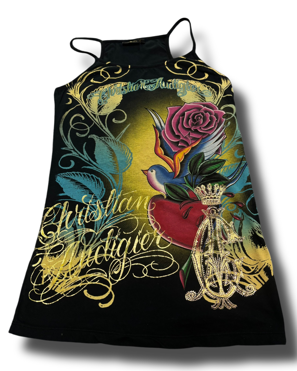 Vintage Y2K rare Christian Audigier šaty