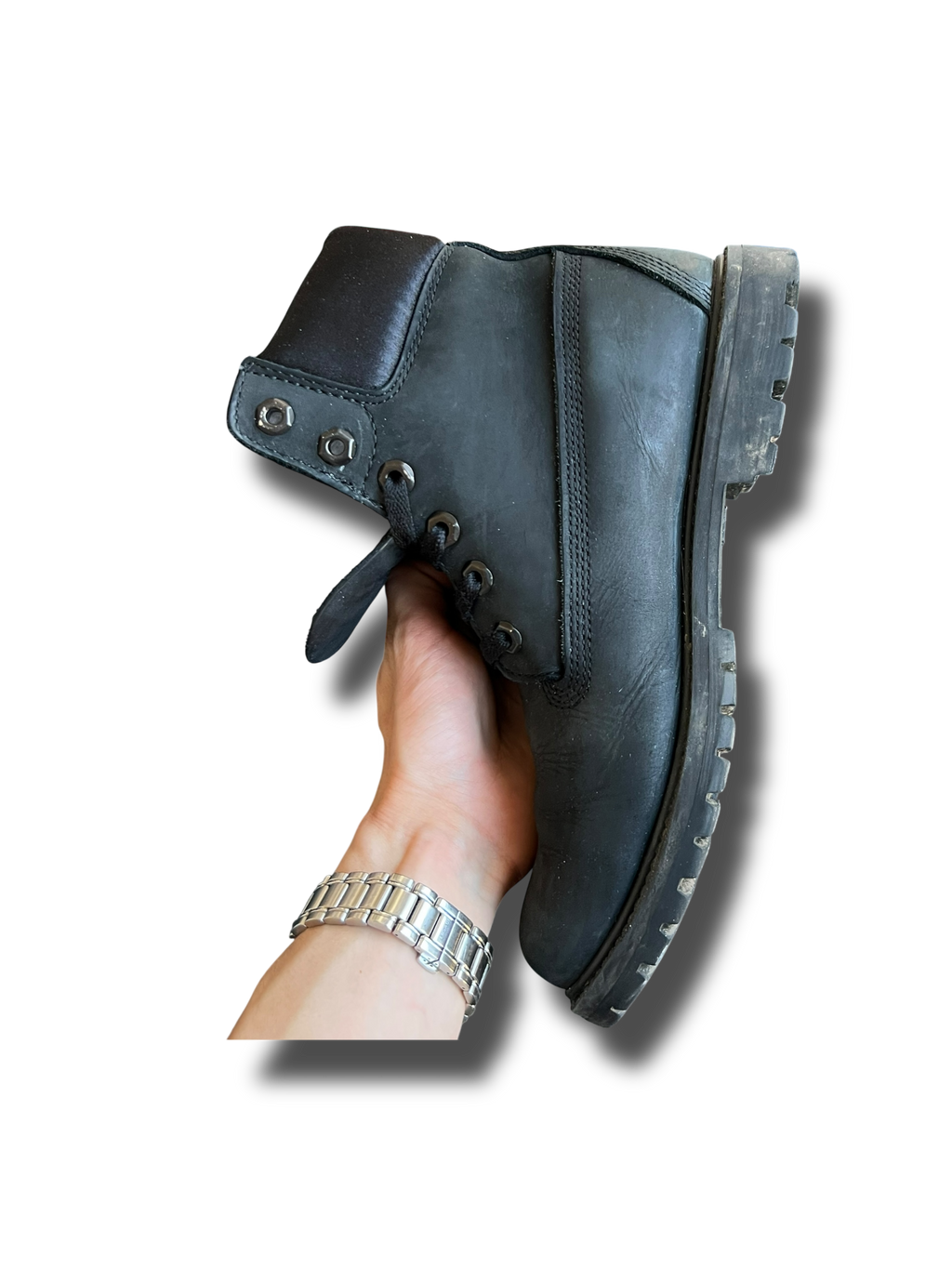 Leather timberland boty