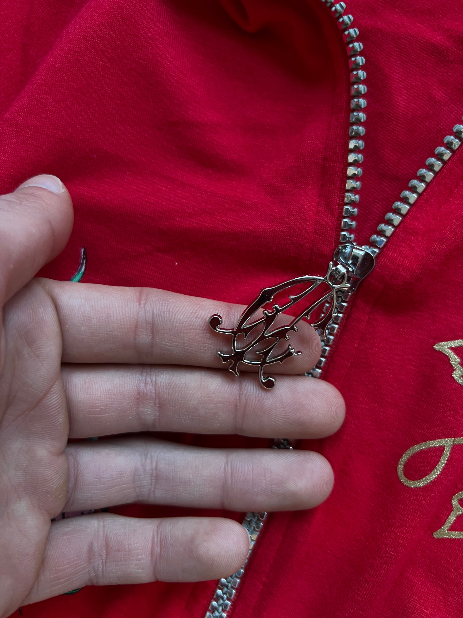 Vintage Y2k Ed Hardy girly zipper