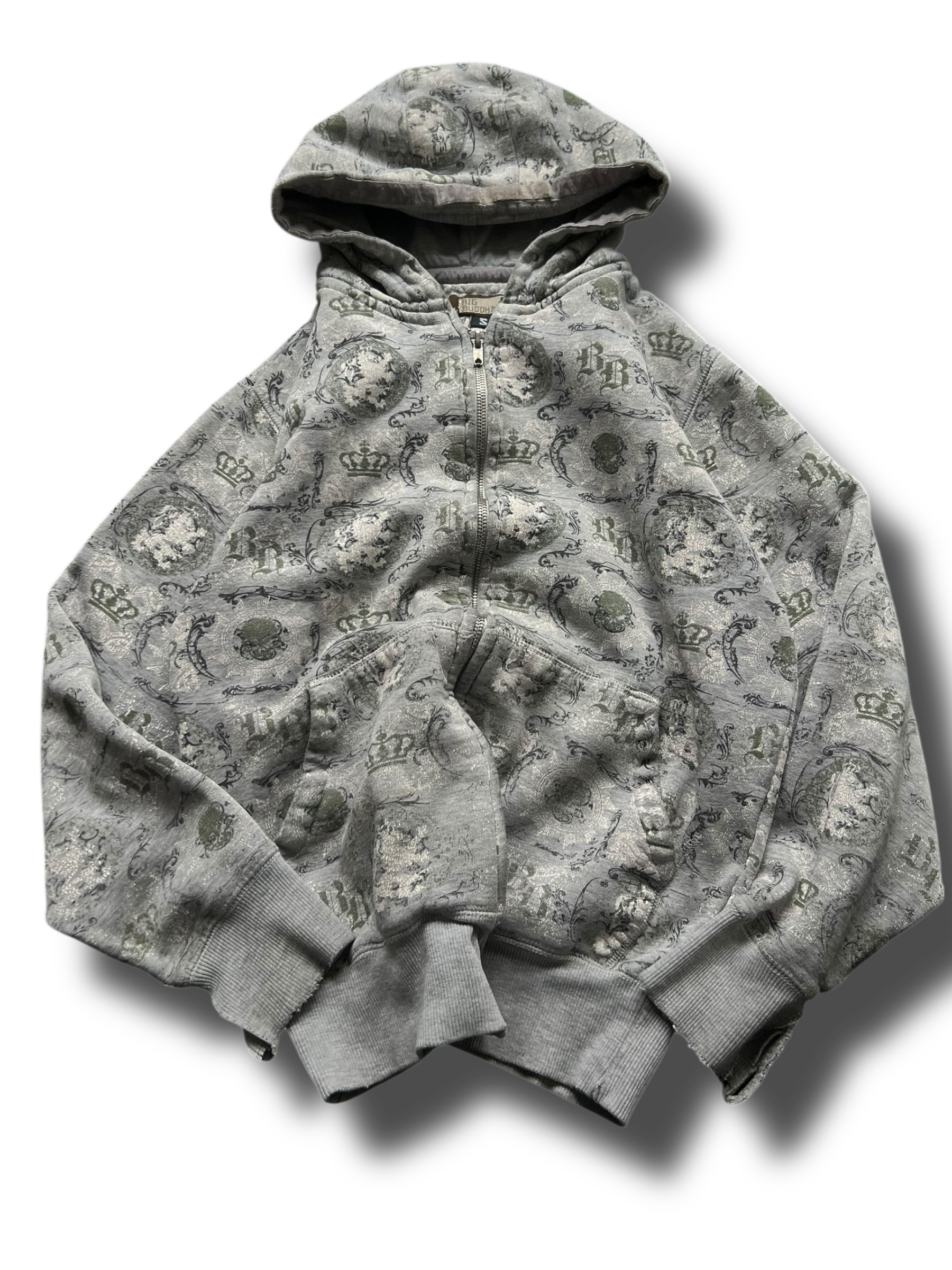 Vintage 00s Y2k Big budha mikina