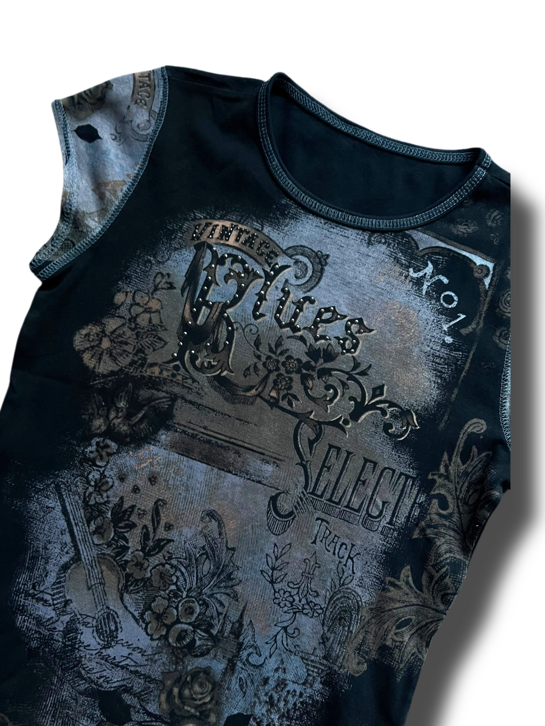 Vintage graphic opium top