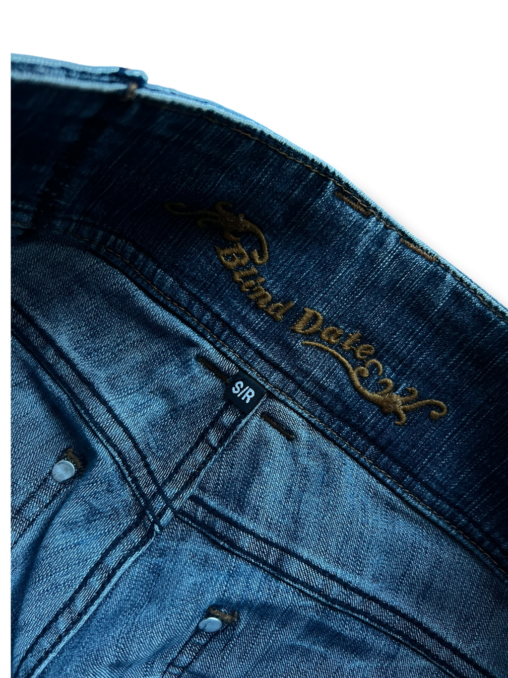 Vintage 00s Y2K girly bootcut blind date washed jeans