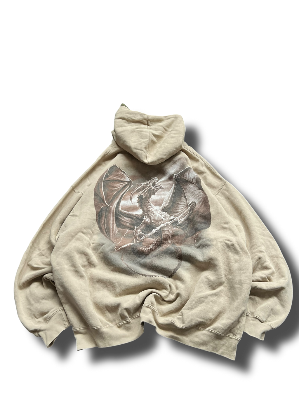 Vintage spiral dragon mikina