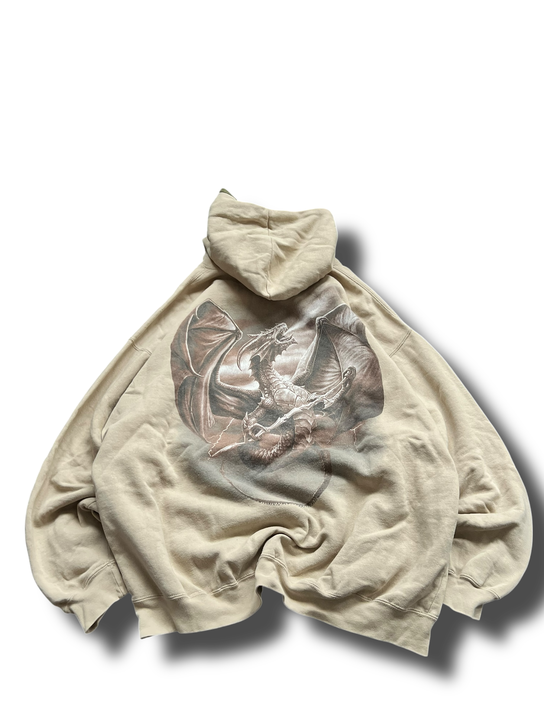 Vintage spiral dragon mikina