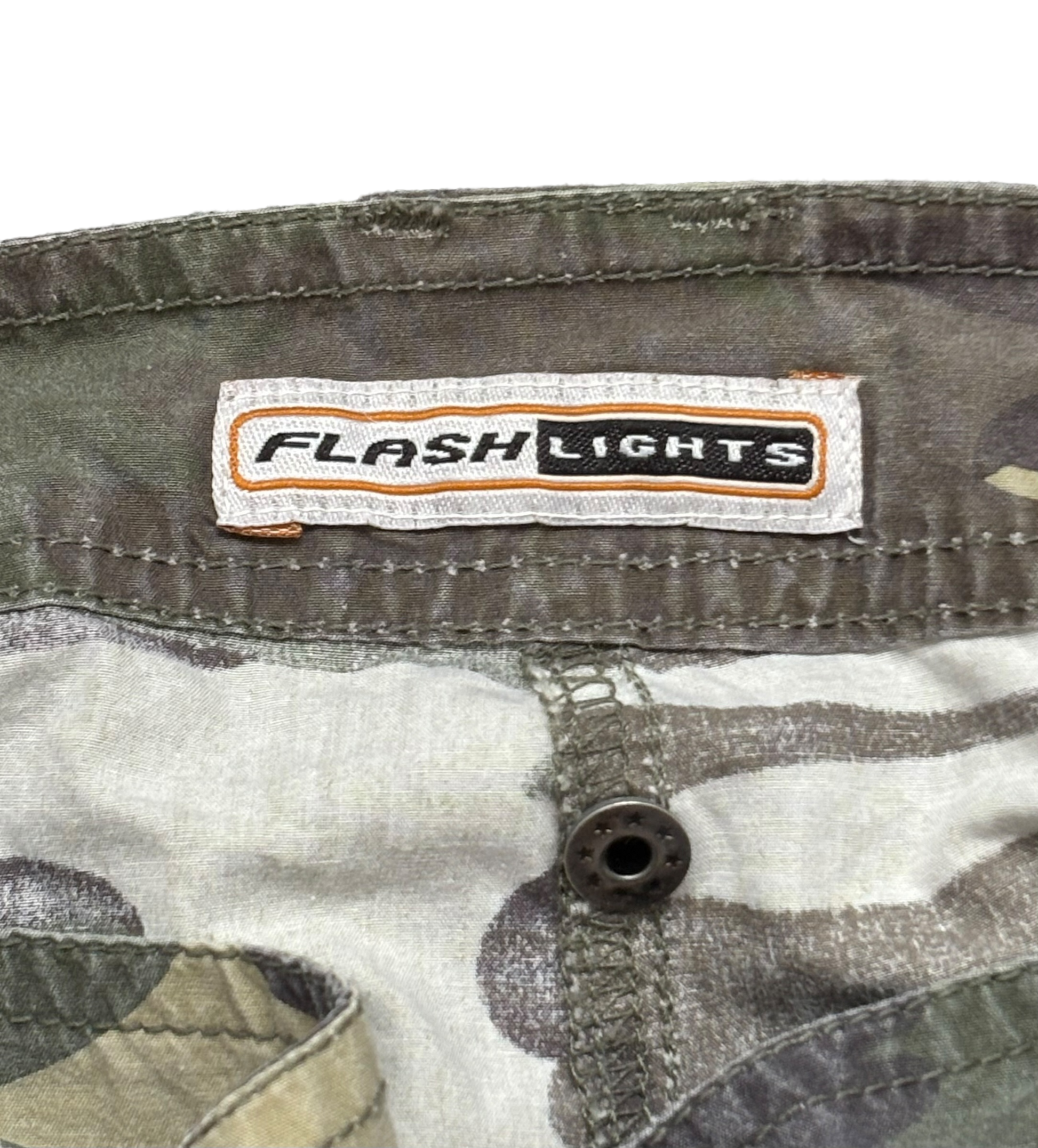 Y2K camo cargo kalhoty