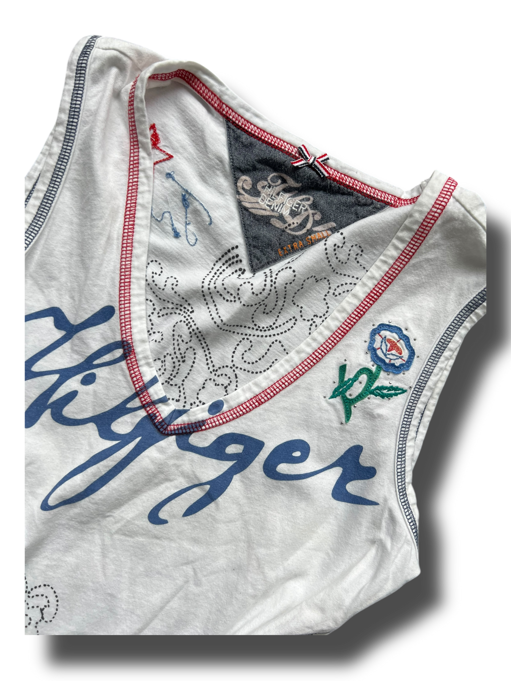 Vintage 00s Y2K girly Tommy hilfinger top