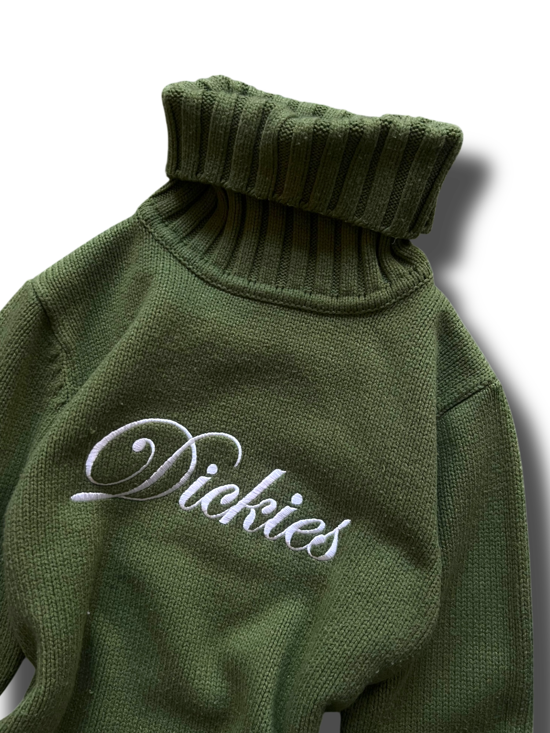 Vintage 90s girly khaki Dickies cropped svetr