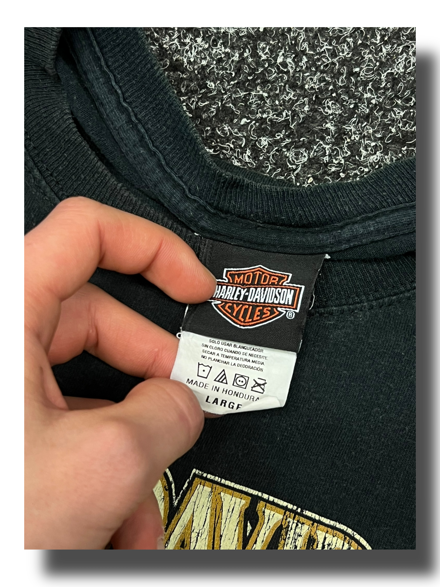 Vintage rare 00s Y2K 2014 Harley Davidson graphic triko