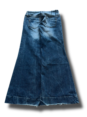 Vintage 00s Y2K girly bootcut blind date washed jeans