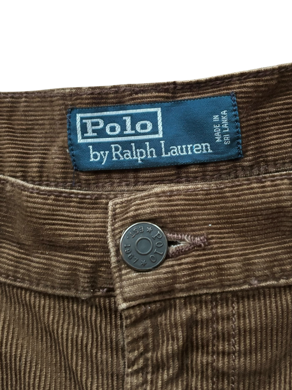 Vintage Polo Ralph Lauren manšestrové kalhoty