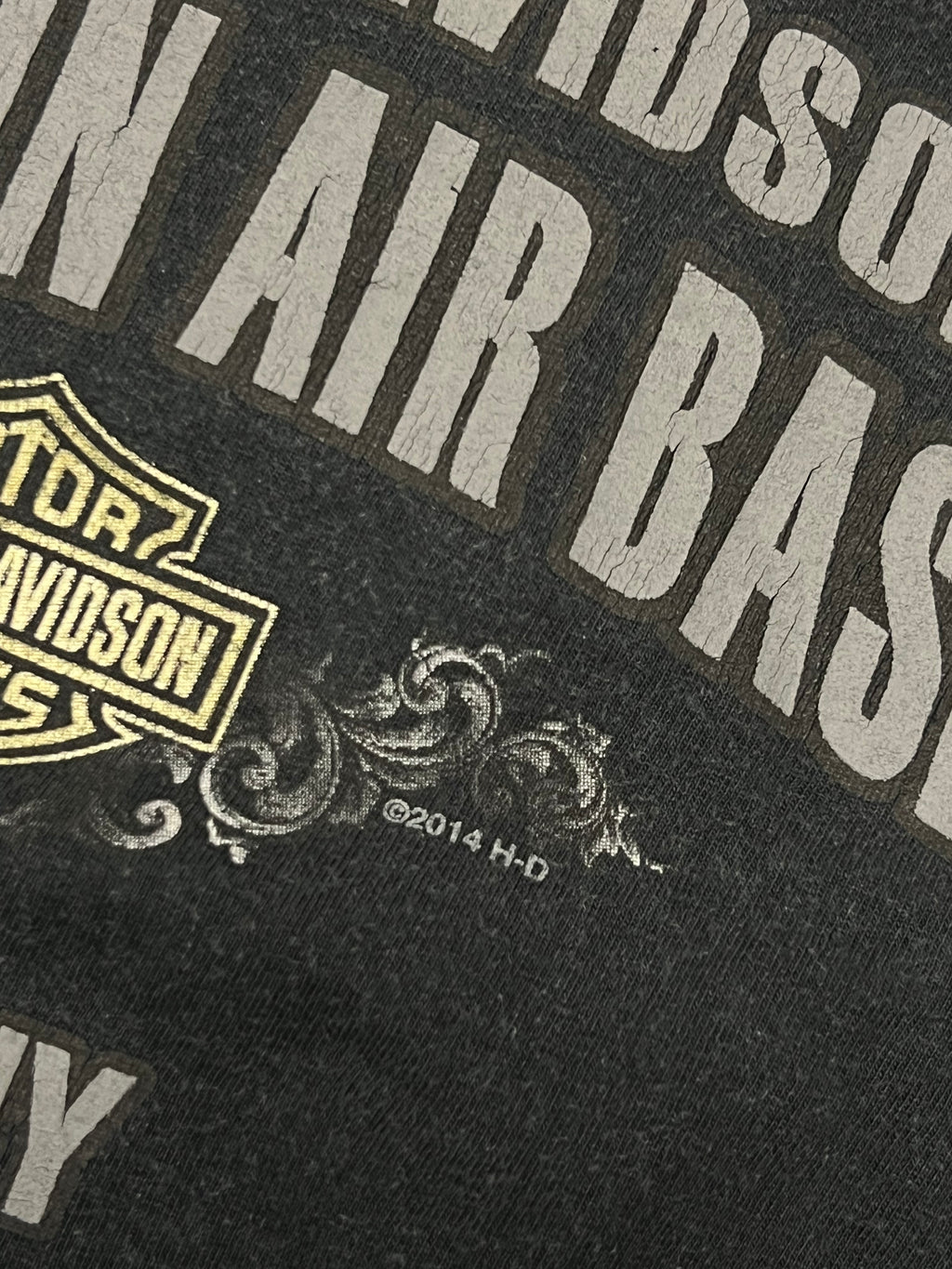 Vintage rare 00s Y2K 2014 Harley Davidson graphic triko