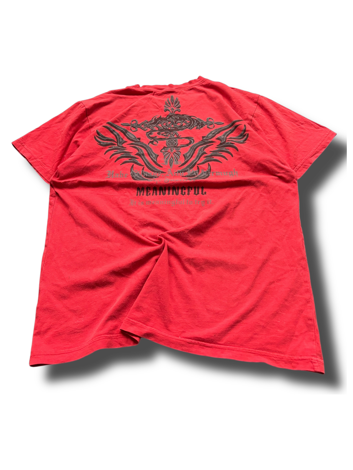 Y2K tribal graphic tričko