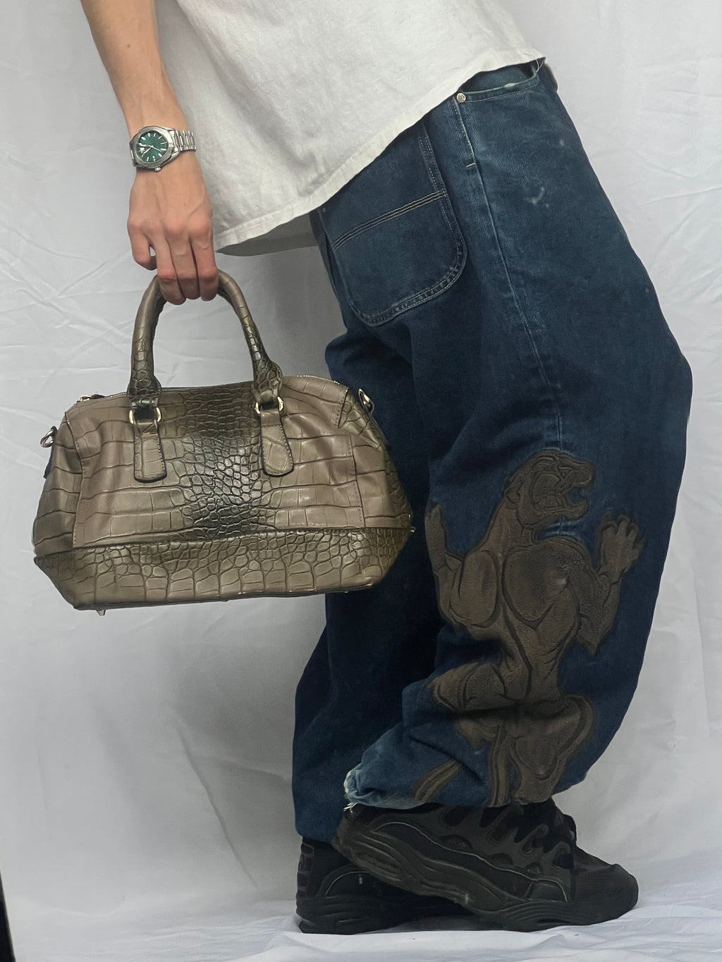 Vintage snake skin kabelka