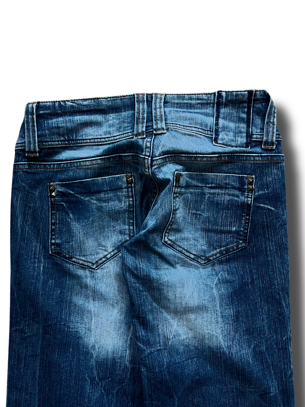 Vintage 00s Y2K girly bootcut blind date washed jeans